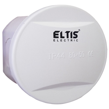 Коробка розподільча Ø80x50 накладна з кришкою IP44 Eltis