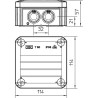Коробка розподільча OBO T-60 накладна з кришкою IP55