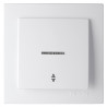 Вимикач одноклавішний прохідний з підсвіткою Nilson Touran білий