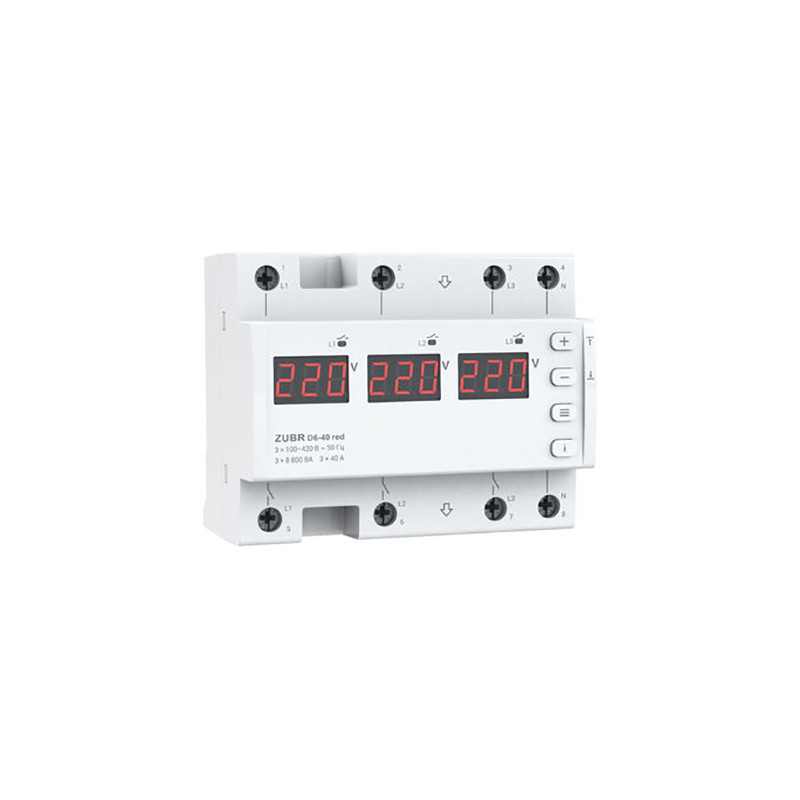 Реле напруги ZUBR D6-40 трифазне