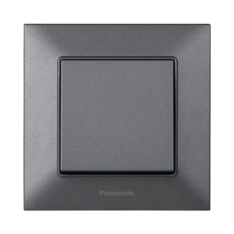 Вимикач одноклавішний Panasonic Arkedia Slim димчастий