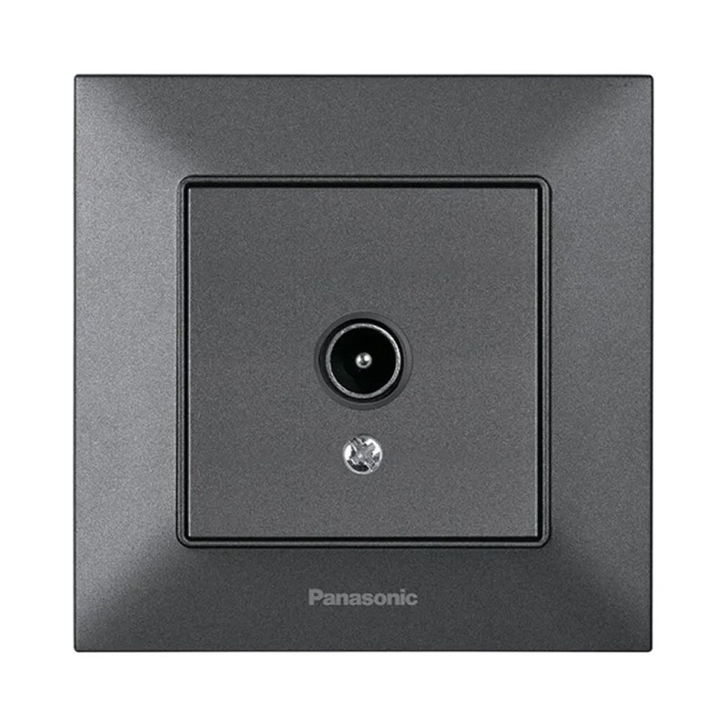 Розетка телевізійна Panasonic Arkedia Slim димчаста