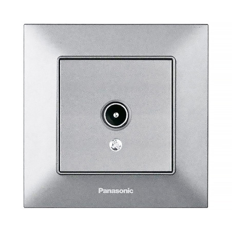 Розетка телевізійна Panasonic Arkedia Slim срібна