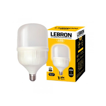Lebron 20W Е27 4100K 1800Lm A80 нейтральне світло