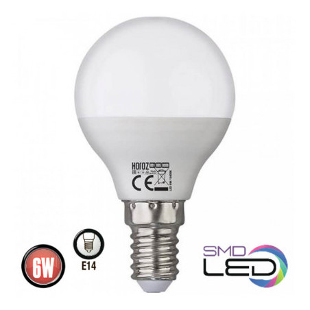 Horoz 6W Е14 4200K 480Lm мінікуля нейтральне світло ELITE-6