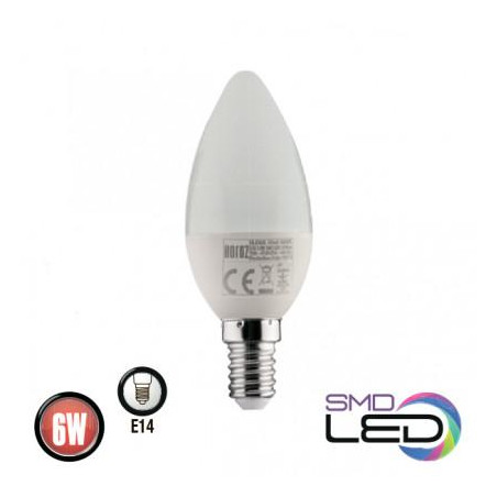 Horoz 6W Е14 4200K 480Lm свічка нейтральне світло ULTRA-6