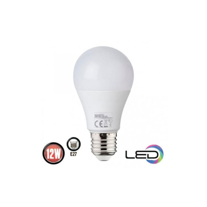 Horoz 12W Е27 4200K 1050Lm куля А60 нейтральне світло PREMIER-12
