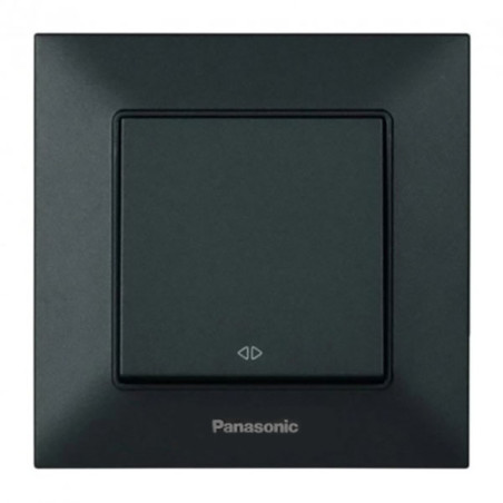 Вимикач одинарний проміжний Panasonic Arkedia Slim чорний