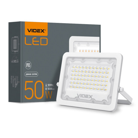 Прожектор VIDEX 50W F2e 5000K 220V IP65 5000Lm
